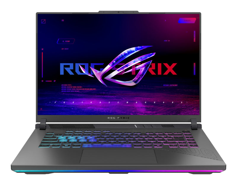 ASUS ROG Strix G16 G614FP-S5062W AMD Ryzen™ 9 9955HX Laptop 40,6 cm (16") WUXGA 32 GB DDR5-SDRAM 1 TB SSD NVIDIA GeForce RTX 5070 Wi-Fi 6E (802.11ax) Windows 11 Home Sort, Grå QWERTZ Tysk