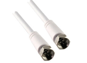 Schwaiger KVC299 052 koaxial kabel 10 m F Hvid