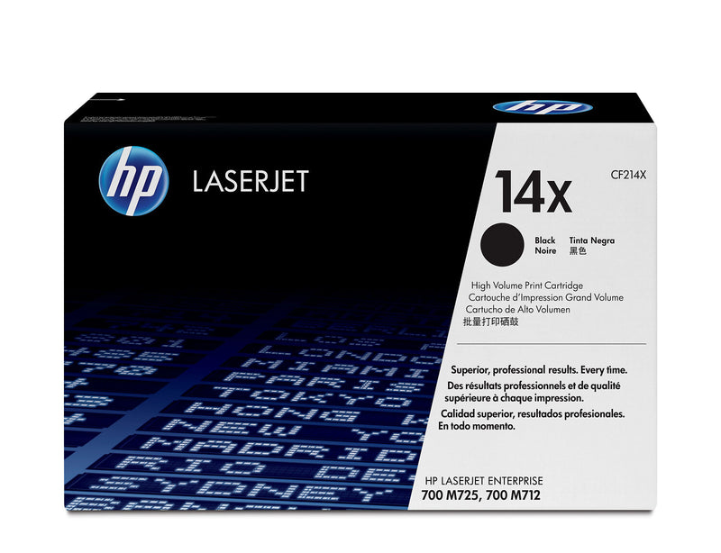HP Original 14X LaserJet-tonerpatron med høj kapacitet, sort