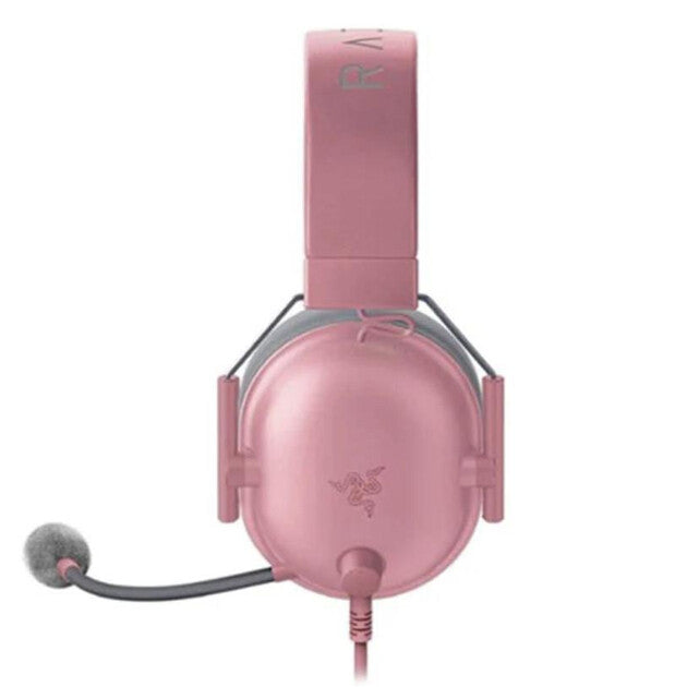 Razer Blackshark V2 X Headset Ledningsført Spil Grå, Lyserød