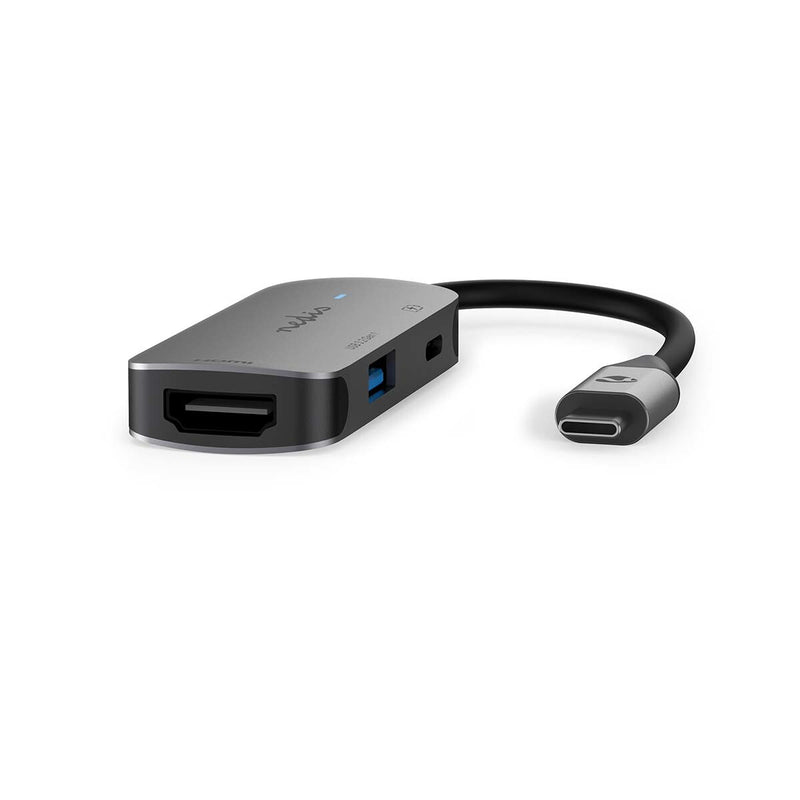 Nedis CCGB64230GY01 interface hub USB 3.2 Gen 1 (3.1 Gen 1) Type-C 5000 Mbit/s Grå