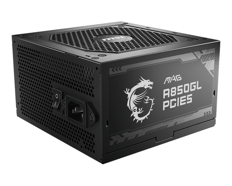 MSI MAG A850GL PCIE5 enhed til strømforsyning 850 W 20+4 pin ATX ATX Sort