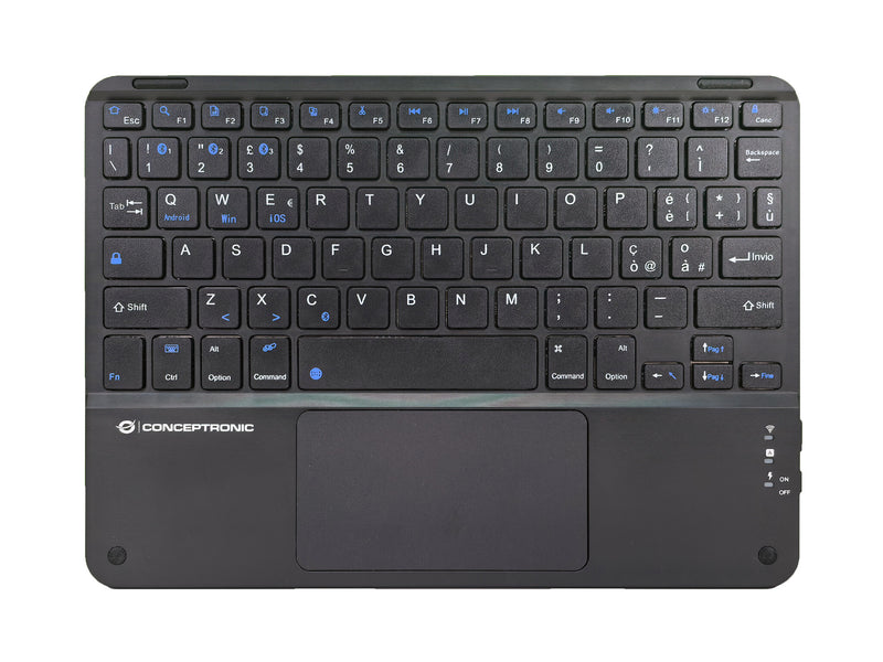 Conceptronic TOBIN01BIT tastatur Universel Bluetooth QWERTY Italiensk Sort