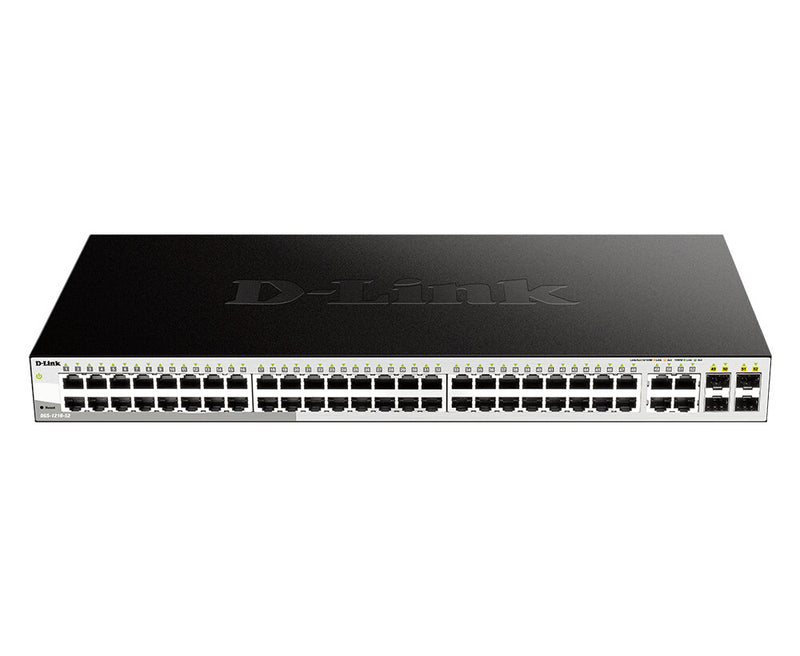 D-Link DGS-1210-52 Administreret L2 Gigabit Ethernet (10/100/1000) 1U Sort