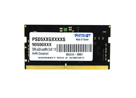 Patriot Memory Signature Line PSD516G480081S hukommelsesmodul 16 GB 1 x 16 GB DDR5 262-pin SO-DIMM