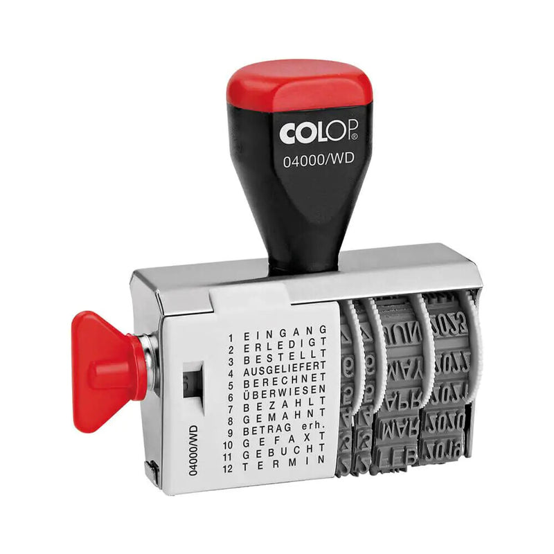 Colop 04000/WD Traditionel Tekst-/datostempel Plast