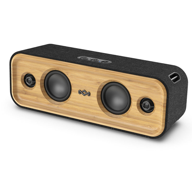 The House Of Marley EM-JA030-SB Bærbare højttalere og festhøjttalere Bærbar stereohøjttaler Sort, Gul 40 W