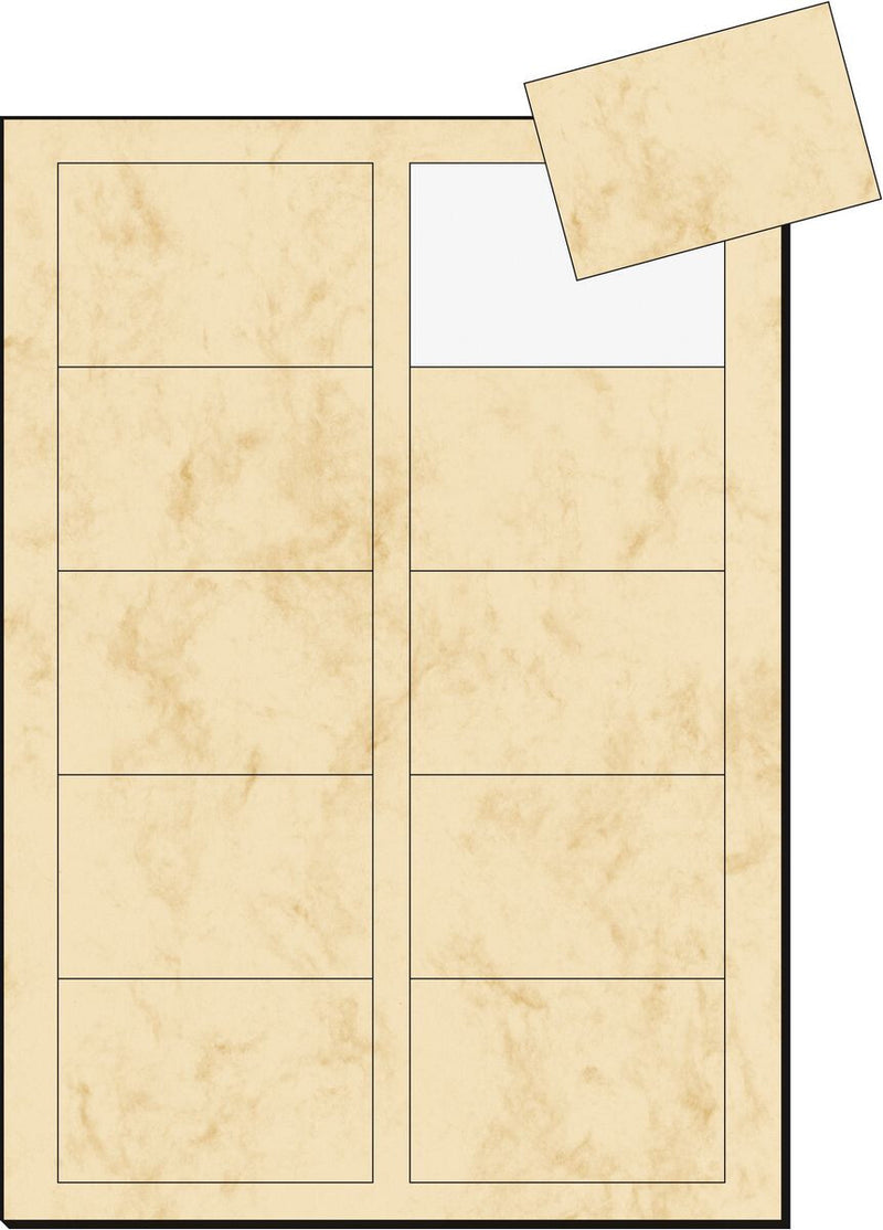 Sigel DP744 visitkort Laser/inkjet Beige 100 stk
