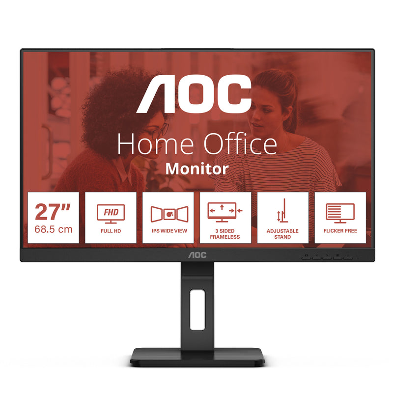 AOC E3 27E3QAF computerskærm 68,6 cm (27") 1920 x 1080 pixel Fuld HD LED Sort
