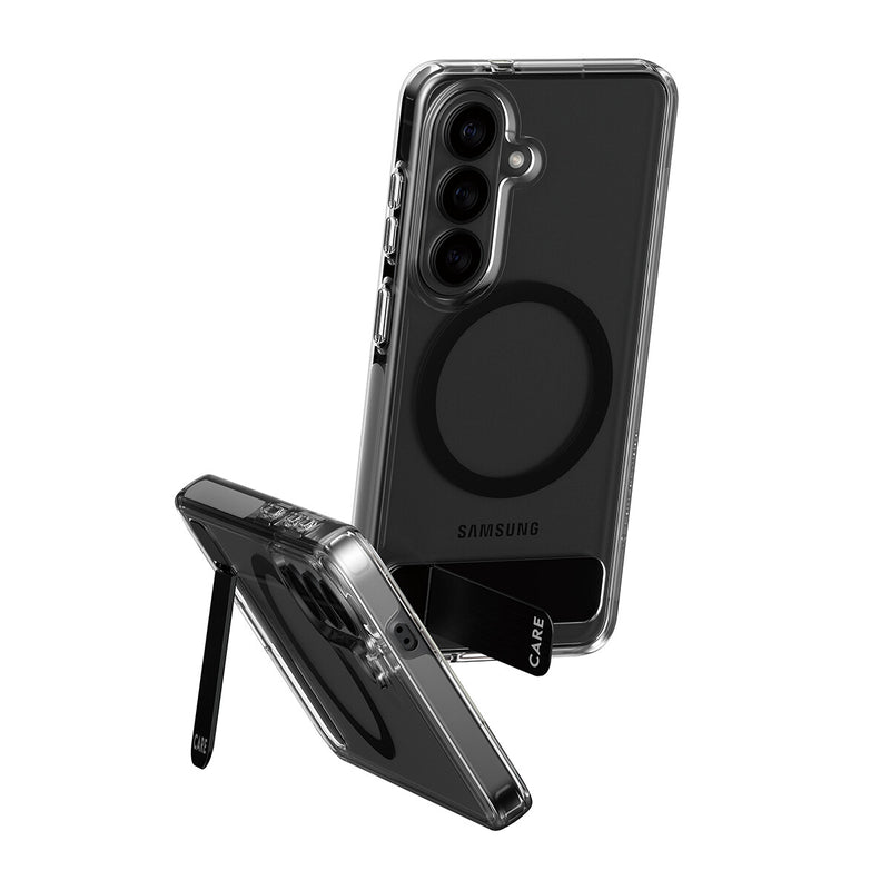 PanzerGlass CARE™ by ® Kickstand Case Transparent m. Qi Samsung Galaxy S26