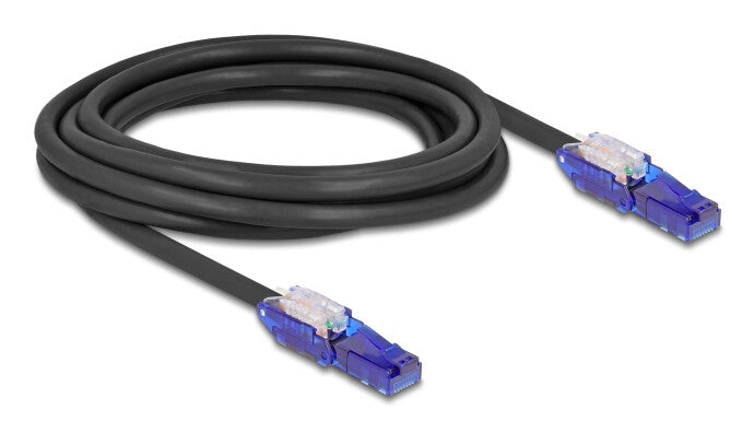 DeLOCK 80928 netværkskabel Sort, Violet 3 m Cat6 U/UTP (UTP)