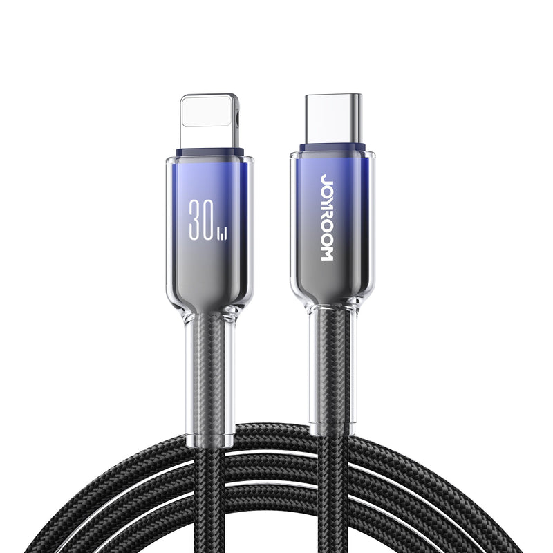 JOYROOM S-A42 C-L BL Lightning kabel 1,2 m Sort