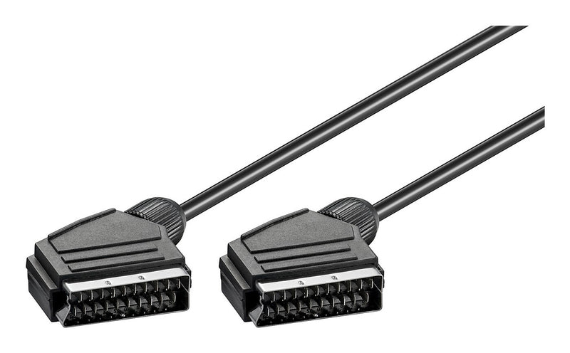 Goobay 11702 SCARt kabel 1,5 m SCART (21-pin) Sort