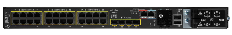 Cisco IE-9320-24T4X-E netværksswitch Administreret L2/L3 Sort