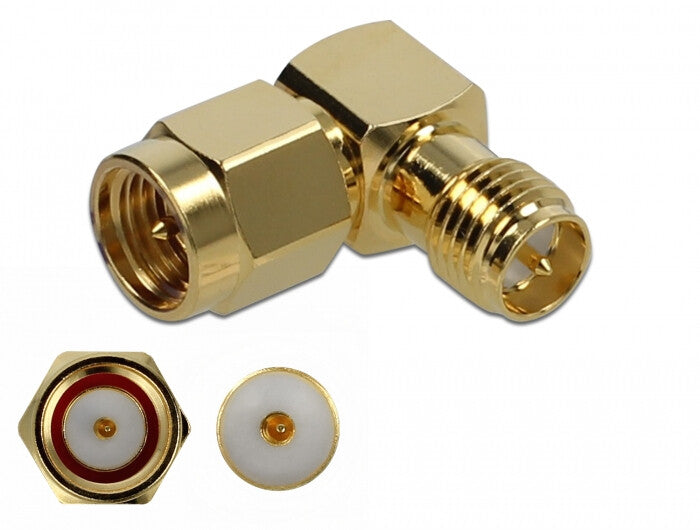 DeLOCK 89955 kabelsamler SMA, RP-SMA Guld