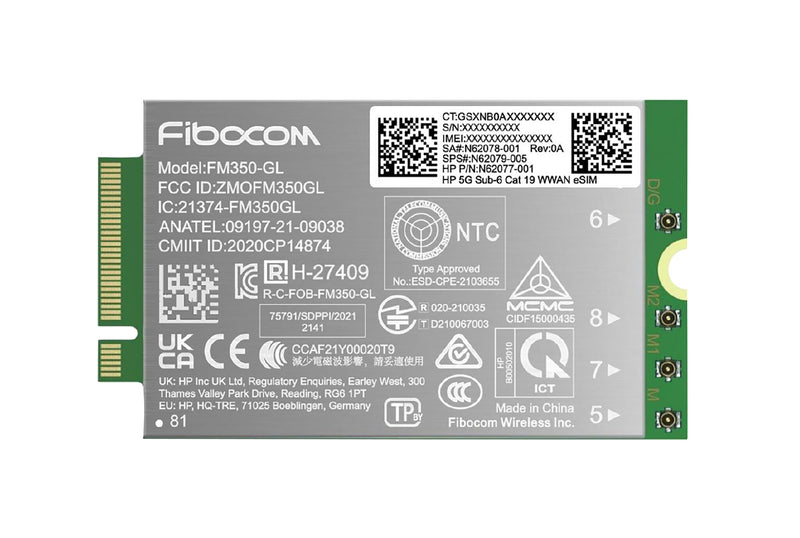 HP 5G Sub-6 Cat 19 WWAN Intern