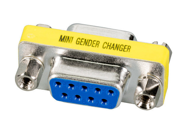 EFB Elektronik D-Sub 9 F/F D-Sub 9-pin Metallic, Gul