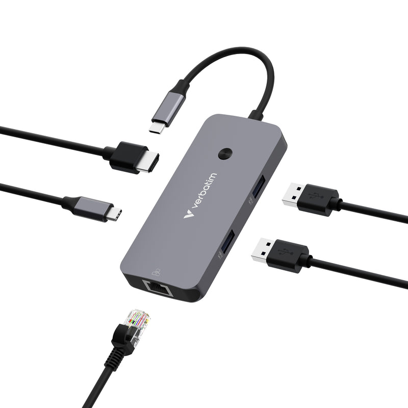 Verbatim CMH-05 USB Type-C 5000 Mbit/s Sølv
