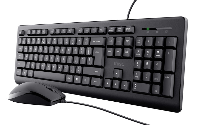 Trust Primo tastatur Mus inkluderet Universel USB QWERTY US engelsk Sort