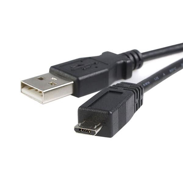 StarTech.com 0.5m USB A/microB USB-kabel USB 2.0 0,5 m Micro-USB B 0,48 Gbit/sek. Sort