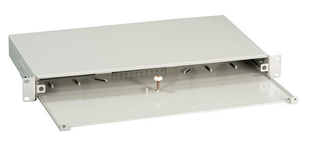EFB Elektronik Spleißbox ausziehbar 1HE ohne Frontblende, unbestückt, grau