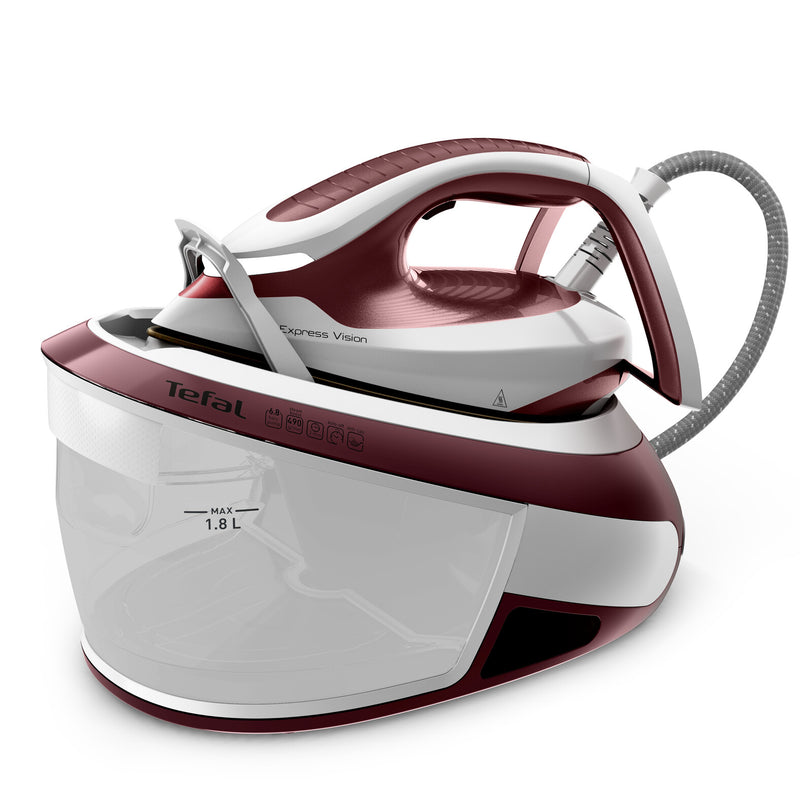 Tefal Express Vision SV8150 2800 W 1,8 L Durilium AirGlide Autoclean soleplate Rød, Hvid