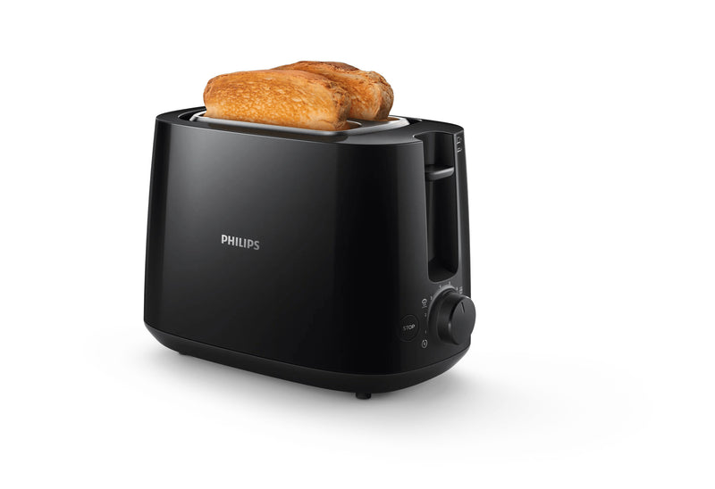 Philips Daily Collection HD2581/90 Brødrister - 2 skiver, bred brødholder, sort