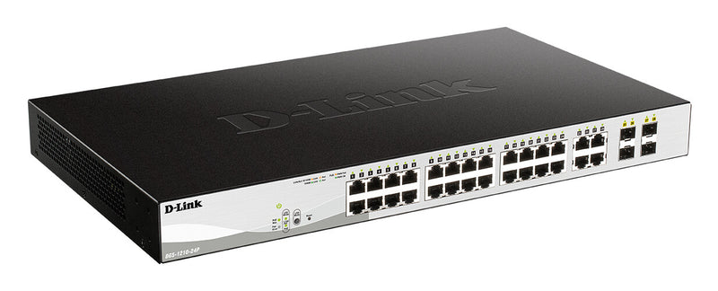D-Link DGS-1210-24P netværksswitch Administreret L2 Gigabit Ethernet (10/100/1000) Strøm over Ethernet (PoE) Sort