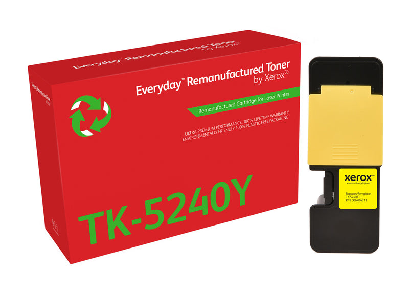 Everyday™ Gul Remanufactured Toner by Xerox compatible with Kyocera TK-5240Y, Standard kapacitet