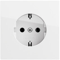 GIRA 446670 stikkontakt Schuko Hvid