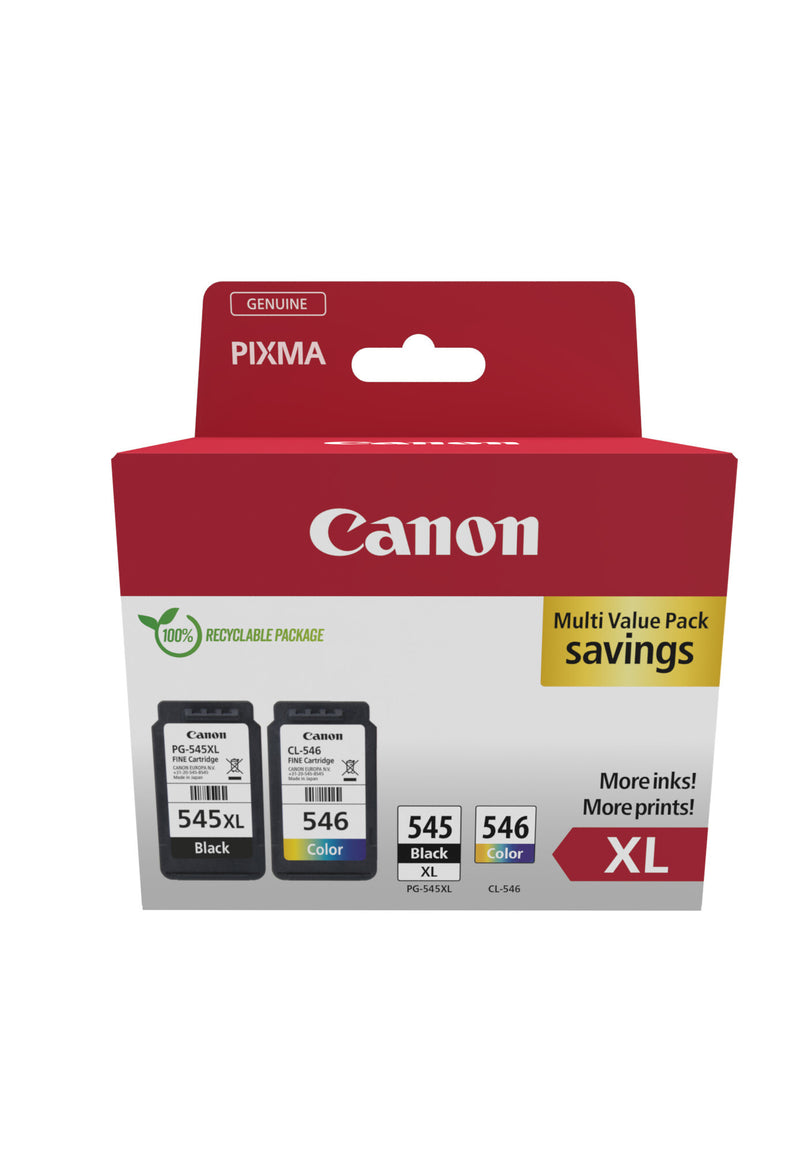 Canon 8286B010 blækpatron 2 stk Original Højt (XL) udbytte Sort, Blå, Magenta, Gul