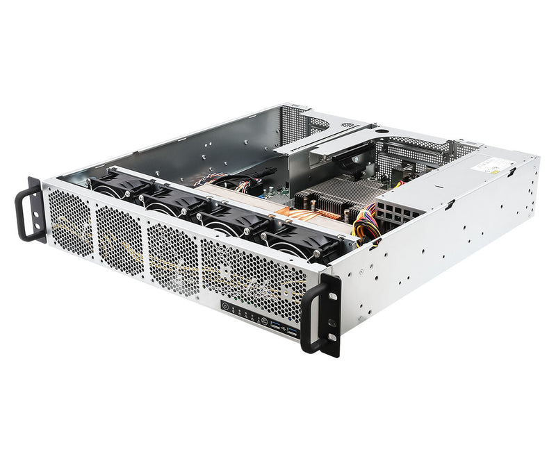 Asrock 2U1G-B650/EVAC server barebone AMD B650E Sokkel AM5 Stativ (2U)