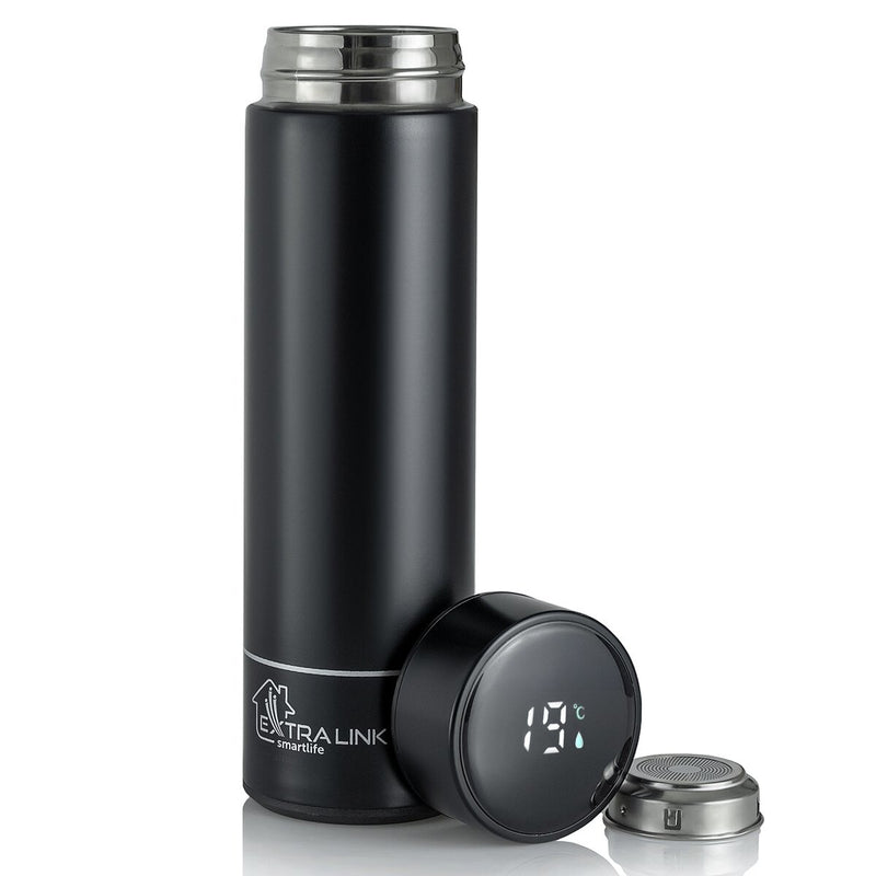 Extralink MUG-SMART500 BLACK rejsekrus 500 ml Sort Rustfrit stål