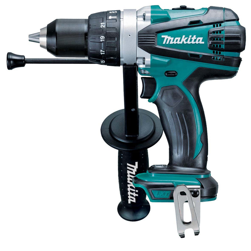 Makita DHP458Z bor 2000 rpm Nøglefri 2,3 kg Sort, Blå