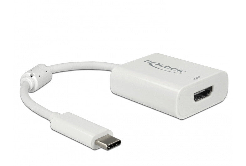 DeLOCK 63937 videokabel adapter 0,1 m USB Type-C HDMI Hvid