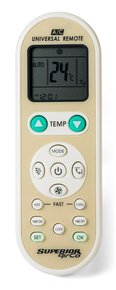 Superior Electronics AirCo fjernbetjening IR trådløs Airconditioning Tryk på knapper