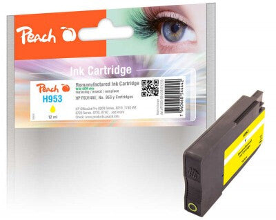 Peach PI300-924 blækpatron 1 stk Kompatibel Standard udbytte Gul