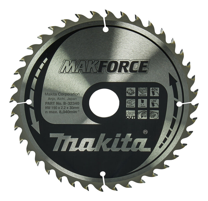 Makita MakForce rundsavklinge 19 cm 1 stk
