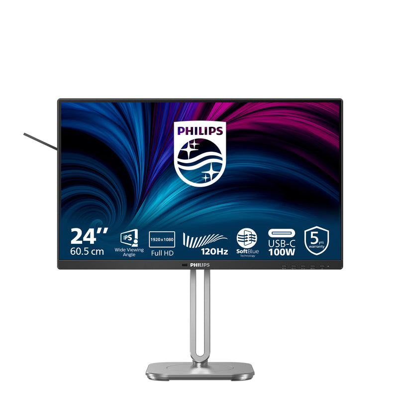 Philips 4000 series 24B2U4301/00 computerskærm 60,5 cm (23.8") 1920 x 1080 pixel Fuld HD LCD Grå