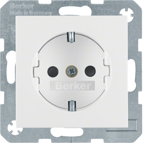 Berker 47238989 stikkontakt Type F Hvid