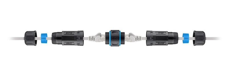 Goobay 59582 kabel kønsskifter RJ-45 Sort