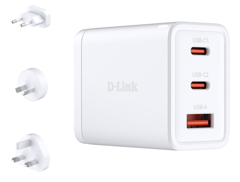 D-Link DCP-651 oplader til mobil enhed Universel Hvid Vekselstrøm Hurtig opladning Indendørs