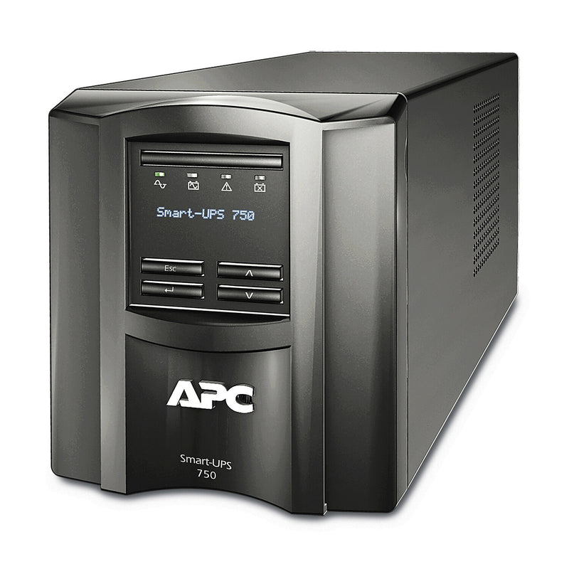 APC SMT750C UPS-enhed Interaktivt indgangsstik 0,75 kVA 500 W 6 AC stikkontakt(er)