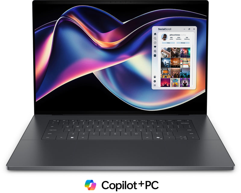 DELL XPS DA16260 Copilot+ PC Intel Core Ultra X7 358H Laptop 40,6 cm (16") Berøringsskærm 3.2K 32 GB LPDDR5x-SDRAM 1 TB SSD Wi-Fi 7 (802.11be) Windows 11 Pro Grafit Nordisk