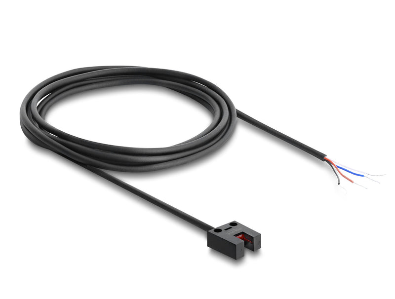 DeLOCK 91872 fotoelektrisk sensor Sort Polykarbonat (PC), Acrylonitrilbutadienstyren