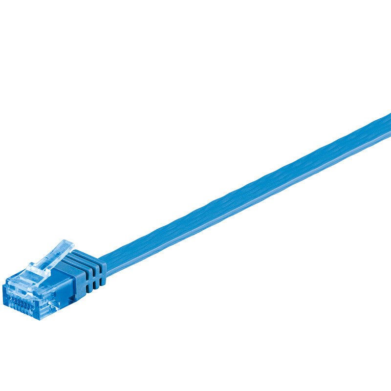 Goobay RJ-45 CAT6a 2m netværkskabel Blå U/UTP (UTP)