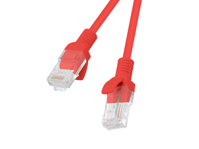 Lanberg PCU6-10CC-0050-R netværkskabel Rød 0,5 m Cat6 U/UTP (UTP)