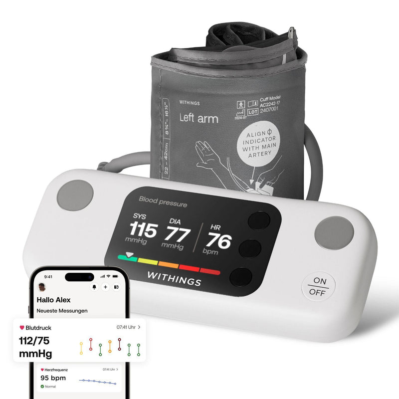 Withings WPM07-08-ALL-INT blodtryksmåler Overarm Automatisk 16 bruger(e)