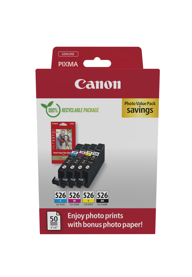 Canon 4540B019 blækpatron 4 stk Original Sort, Blå, Magenta, Gul