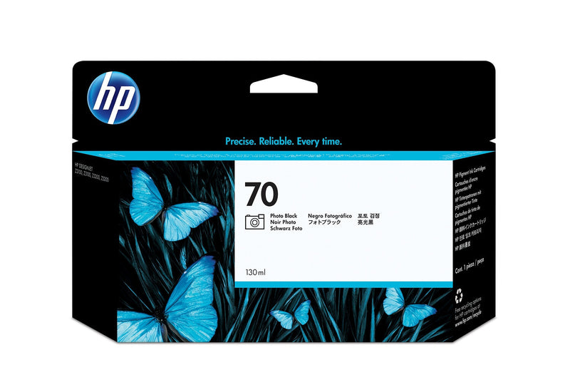 HP 70 DesignJet-blækpatron med 130 ml, fotosort